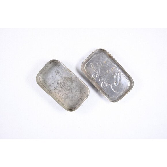 Vintage wedding bells metal tin. small metal storage tin for diy diorama, travel - Picture 5 of 10